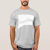 Staat des T - Shirt der Connecticut-Form (Vorderseite)