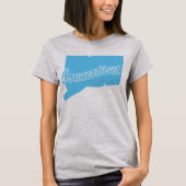 Staat des T - Shirt der Connecticut-Form (Vorderseite)