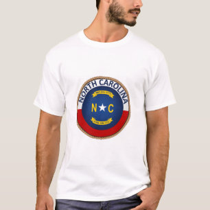Staat des T - Shirt des Siegels North Carolina