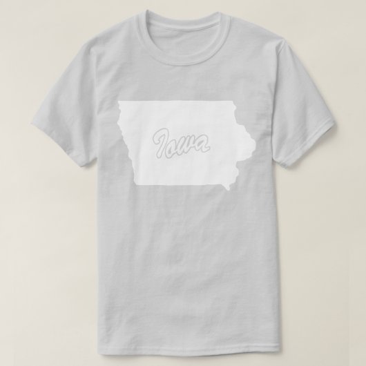 Staat des T - Shirt Iowa-Form (Design vorne)