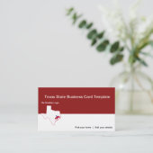 Staat des Texas Cowboy-Logos Visitenkarte (Stehend Vorderseite)