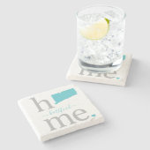 Staat des Untersetzer Connecticut Stone (Seitenansicht)