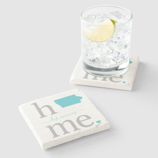 Staat des Untersetzer Iowa Stone (Seitenansicht)