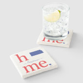 Staat des Untersetzer Kansas Stone (Seitenansicht)