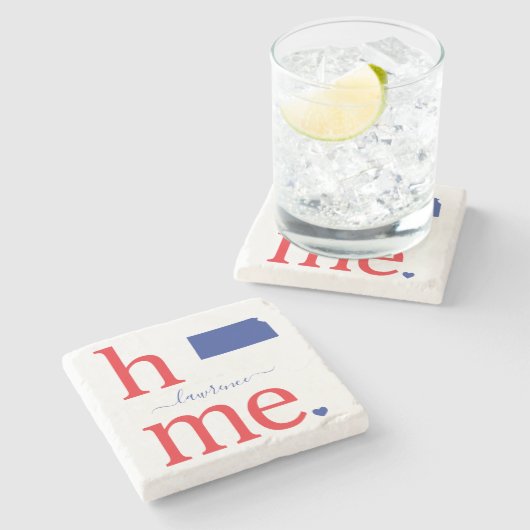 Staat des Untersetzer Kansas Stone (Seitenansicht)