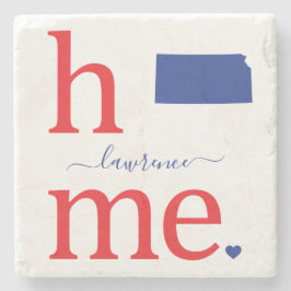 Staat des Untersetzer Kansas Stone