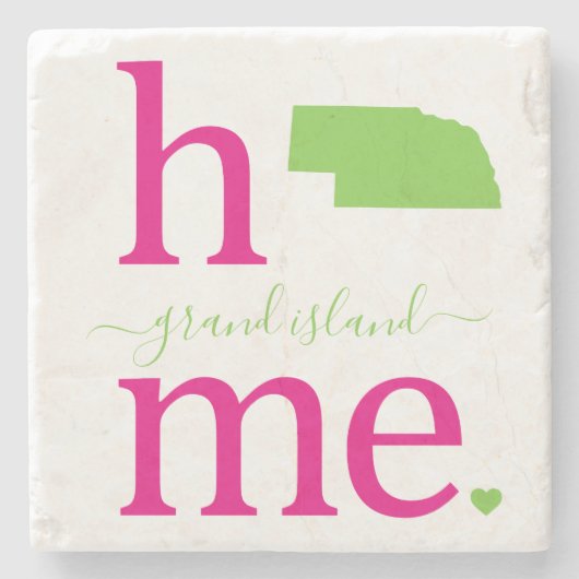 Staat des Untersetzer Nebraska Stone (Vorderseite)