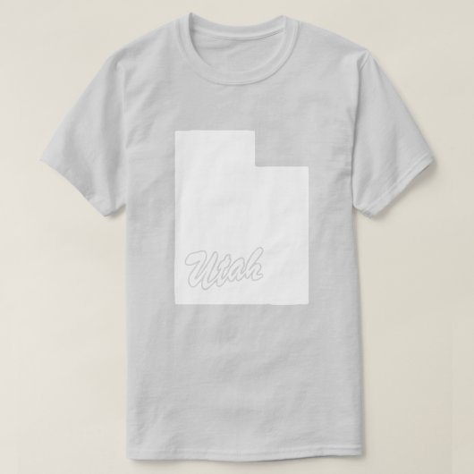 Staat des Utah-Shape-T - Shirt (Design vorne)