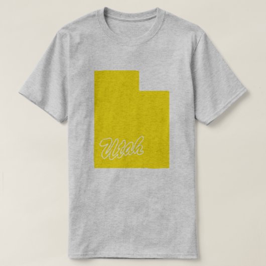 Staat des Utah-Shape-T - Shirt (Design vorne)