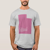 Staat des Utah-Shape-T - Shirt (Vorderseite)