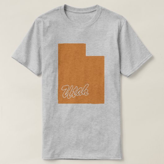 Staat des Utah-Shape-T - Shirt (Design vorne)