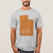 Staat des Utah-Shape-T - Shirt (Vorderseite)