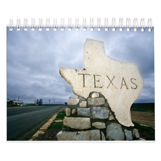 Staat des Wall Calendar der Texas Collection Kalender (Titelbild)