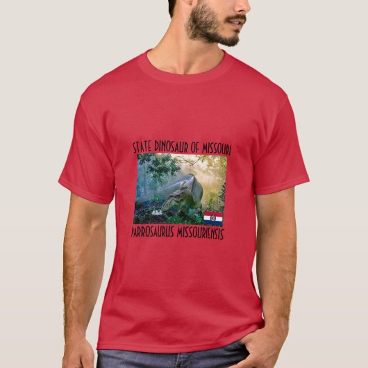 Staat Dinosaurier des T - Shirt Missouri (Vorderseite)