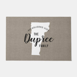 Staat Doormat der Familie Vermont Fußmatte