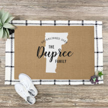 Staat Doormat der Familie Vermont