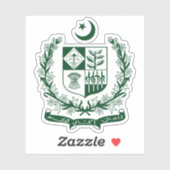 Staat-Emblem in Pakistan Aufkleber (Blatt)