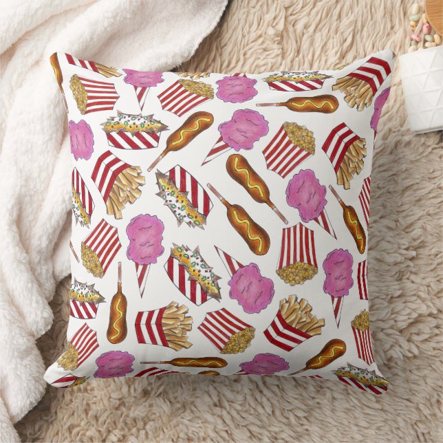 Staat Fasching Lebensmittel Baumwolle Bonbons Popc Kissen (Decke)