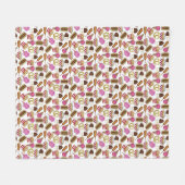 Staat Fasching Lebensmittel Nachos Cotton Candy Fleecedecke (Vorderseite (Horizontal))
