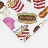 Staat Fasching Lebensmittel Nachos Cotton Candy Fleecedecke (Ecke)