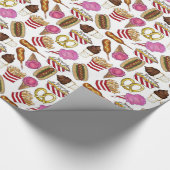 Staat Fasching Lebensmittel Nachos Cotton Candy Geschenkpapier (Ecke)