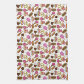 Staat Fasching Lebensmittel Nachos Cotton Candy Geschirrtuch (Vertikal)