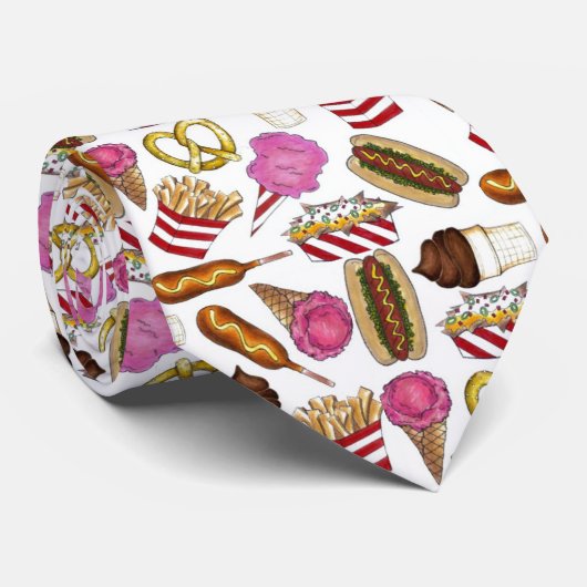 Staat Fasching Lebensmittel Nachos Cotton Candy Krawatte (Gerollt)