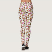 Staat Fasching Lebensmittel Nachos Cotton Candy Leggings (Rückseite)