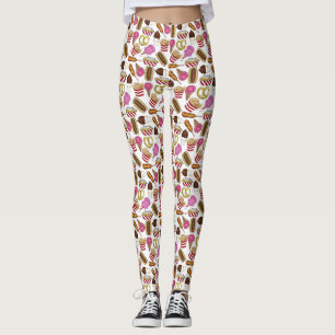 Staat Fasching Lebensmittel Nachos Cotton Candy Leggings