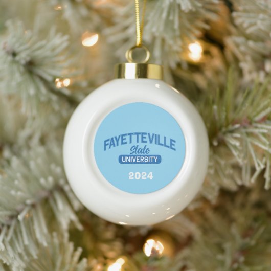 Staat Fayetteville Keramik Kugel-Ornament (Baum)