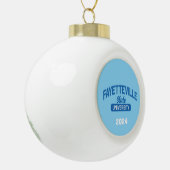 Staat Fayetteville Keramik Kugel-Ornament (Links)