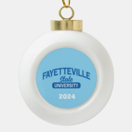 Staat Fayetteville Keramik Kugel-Ornament