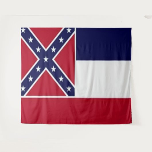 STAAT FLAG FISSISSIPPI WANDTEPPICH (Vorderseite (Horizontal))