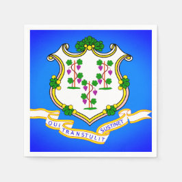 Staat Flage von Connecticut Papier Party Napkins Serviette