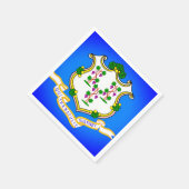 Staat Flage von Connecticut Papier Party Napkins Serviette (Ecke)