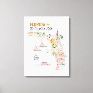Staat Florida Leinwanddruck