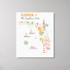 Staat Florida Leinwanddruck