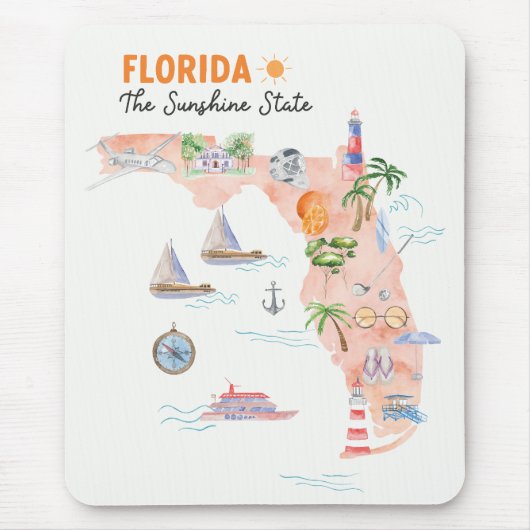 Staat Florida Mousepad (Vorne)