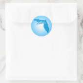 Staat Florida Runder Aufkleber (Tasche)