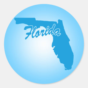 Staat Florida Runder Aufkleber