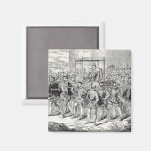 Staat Fortschritt von Königin Elizabeth Magnet (Vorderseite/Rückseite)