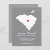 Staat für die Ankündigung in South Carolina Postka (Vorne/Hinten)