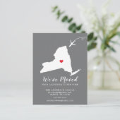 Staat für die Ankündigung wechseln - NEW YORK Post Postkarte (Stehend Vorderseite)