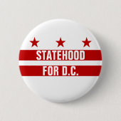 Staat für Washington DC Button (Vorderseite)