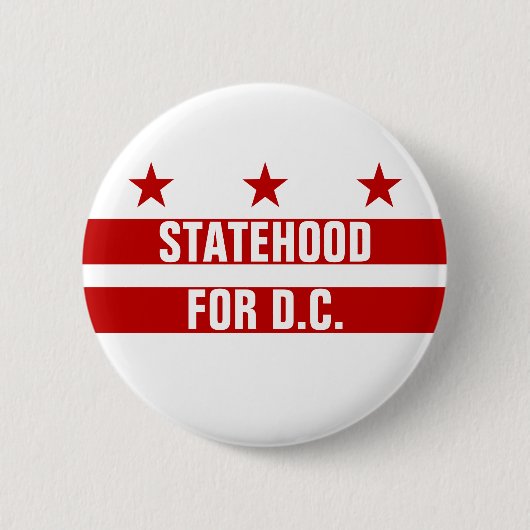 Staat für Washington DC Button (Vorderseite)