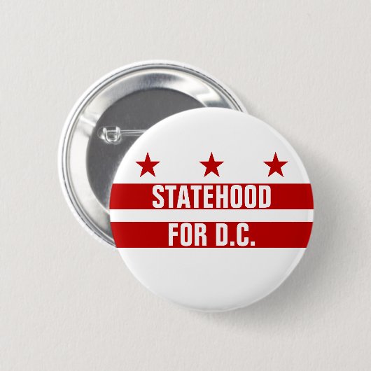 Staat für Washington DC Button (Vorne & Hinten)