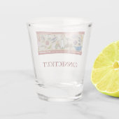 Staat-Gedenkglas von Connecticut Schnapsglas (Rückseite)