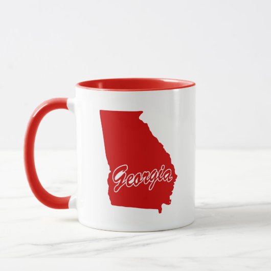 Staat Georgiens Gestalt der roten Tasse (Links)