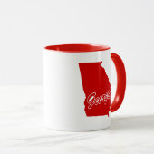 Staat Georgiens Gestalt der roten Tasse (VorderseiteRechts)