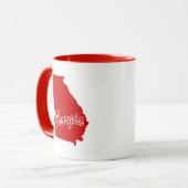 Staat Georgiens Gestalt der roten Tasse (Vorderseite Links)